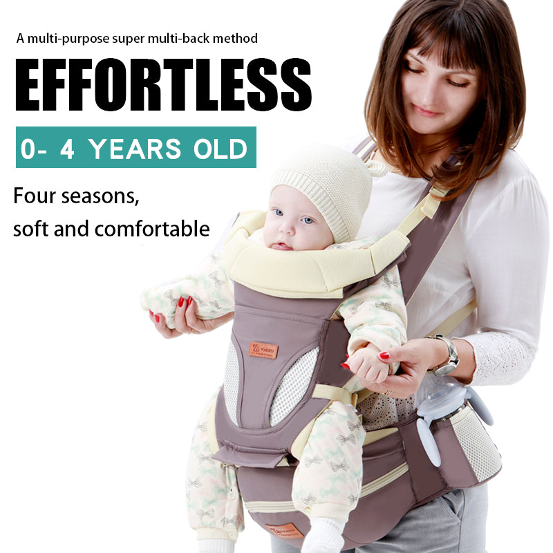 Ergonomic Baby Carrier with Hipseat – Front & Back Carry