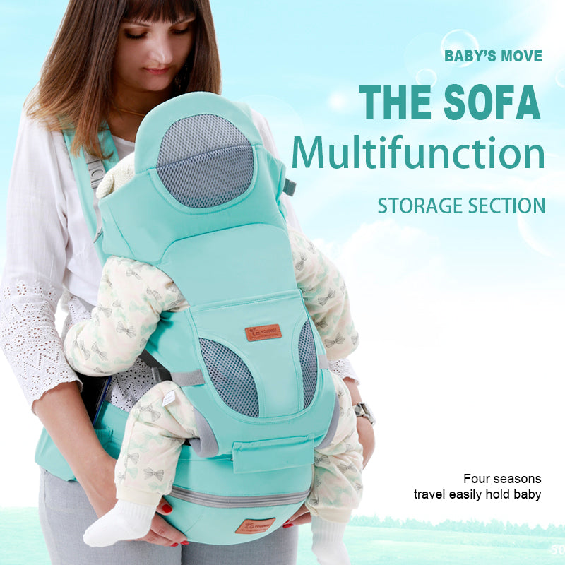 Ergonomic Baby Carrier with Hipseat – Front & Back Carry