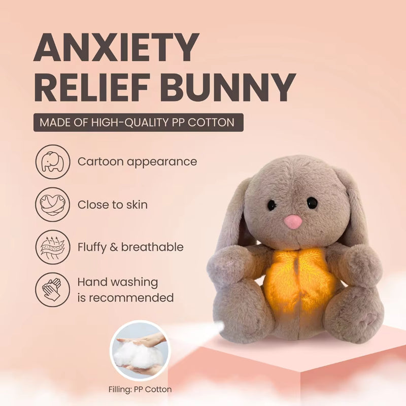 Soft breathing bunny/elephant comforter soothes and calms babies’ sensory needs