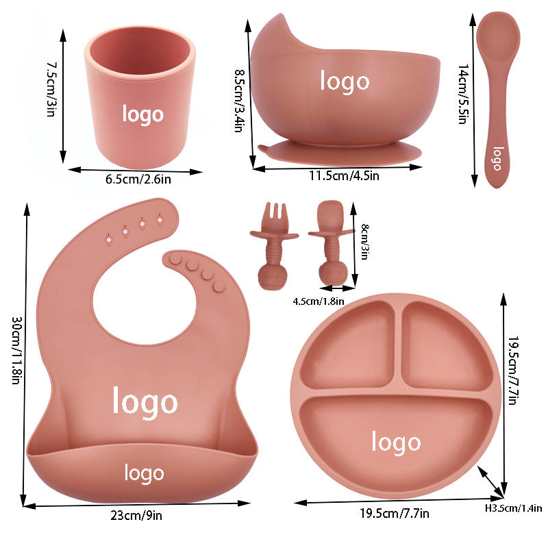 Complete Baby Feeding Set – Bib, Cup & Utensils