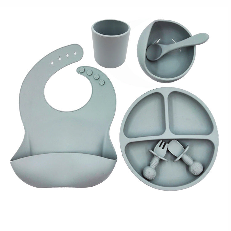 Complete Baby Feeding Set – Bib, Cup & Utensils