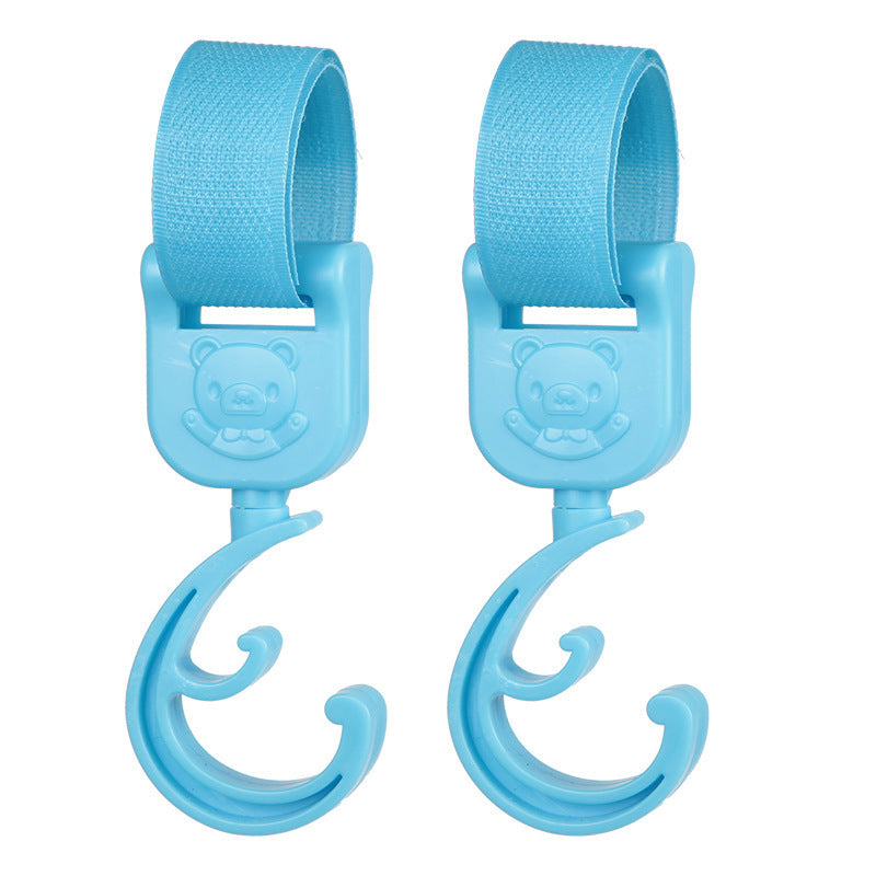 Universal Stroller Hooks – Strong Clips for Diaper Bags & Backpacks (2 Pack)