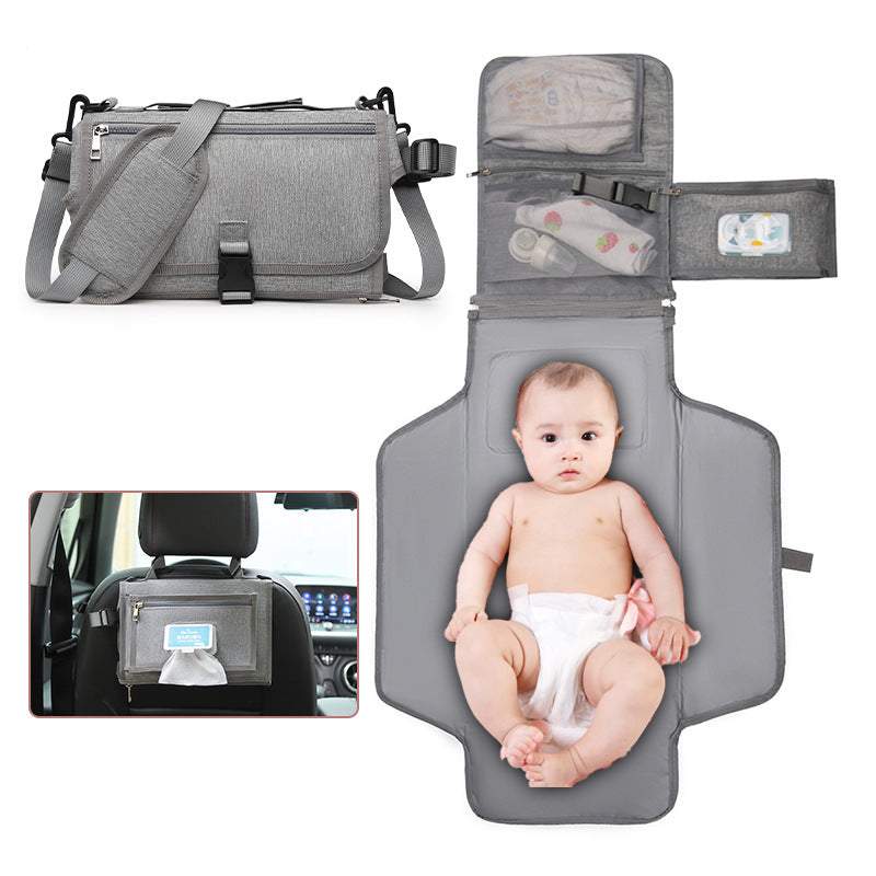 Portable Travel Diaper Changing Pad & Organizer