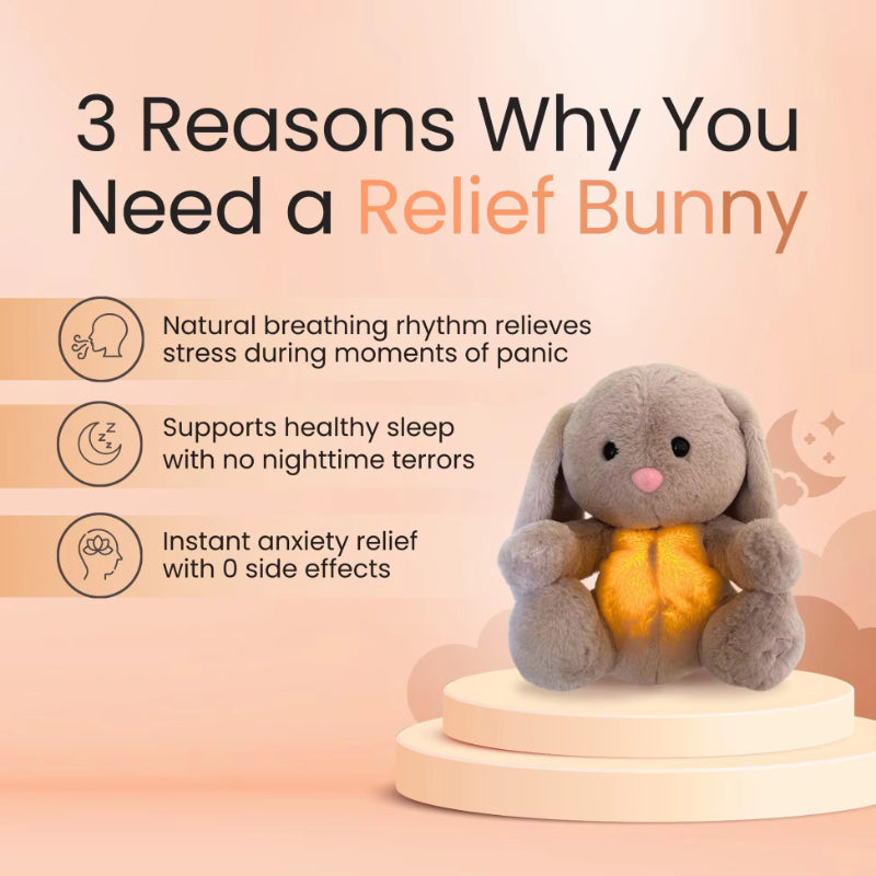 Soft breathing bunny/elephant comforter soothes and calms babies’ sensory needs