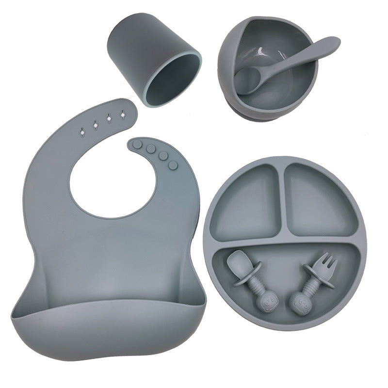 Complete Baby Feeding Set – Bib, Cup & Utensils