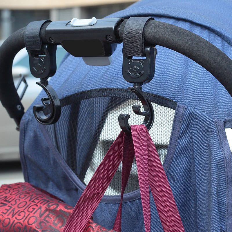 Universal Stroller Hooks – Strong Clips for Diaper Bags & Backpacks (2 Pack)
