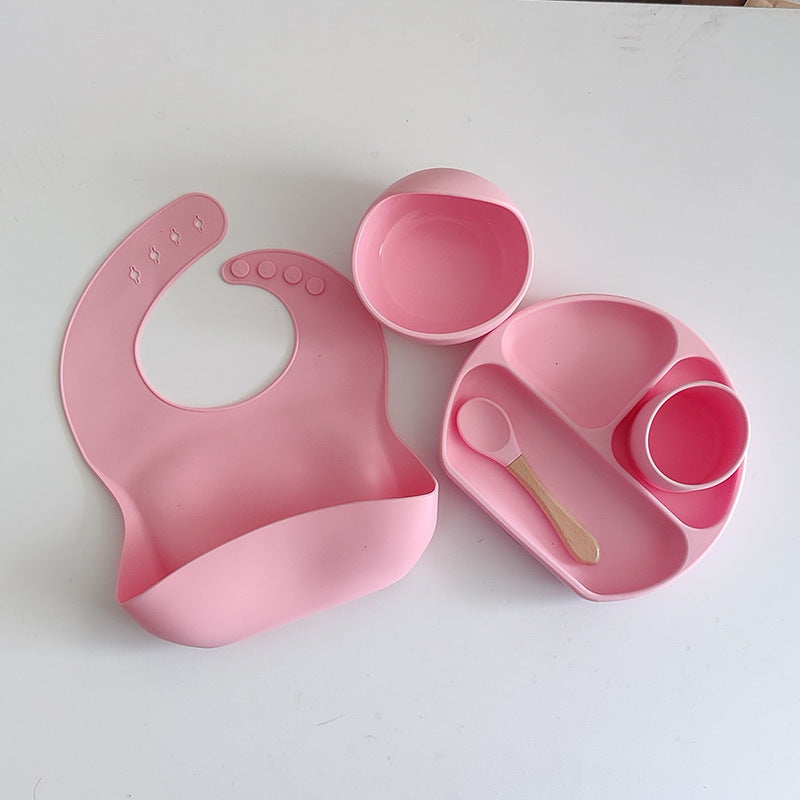 Baby Silicone Feeding Set – Bowl, Spoon & Fork (BPA-Free)