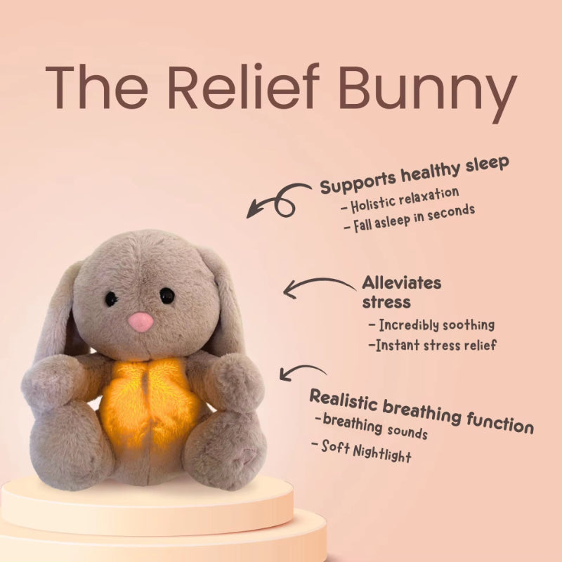 Soft breathing bunny/elephant comforter soothes and calms babies’ sensory needs