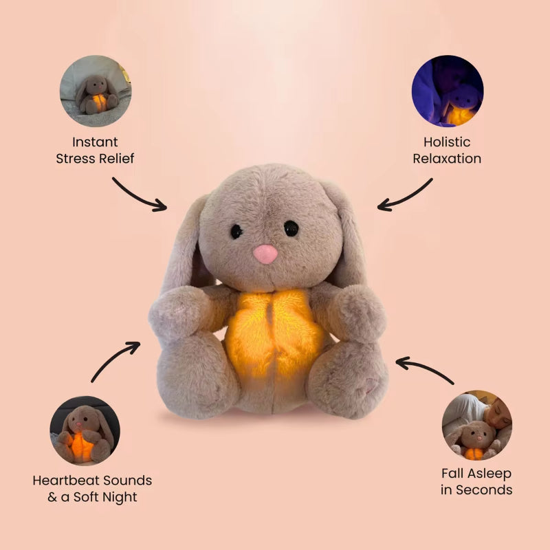 Soft breathing bunny/elephant comforter soothes and calms babies’ sensory needs