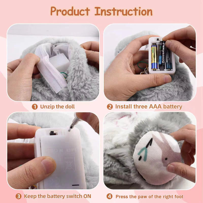 Soft breathing bunny/elephant comforter soothes and calms babies’ sensory needs