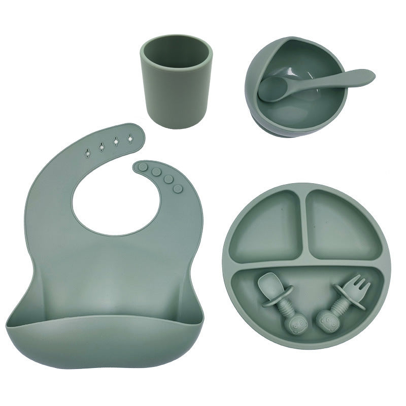 Complete Baby Feeding Set – Bib, Cup & Utensils