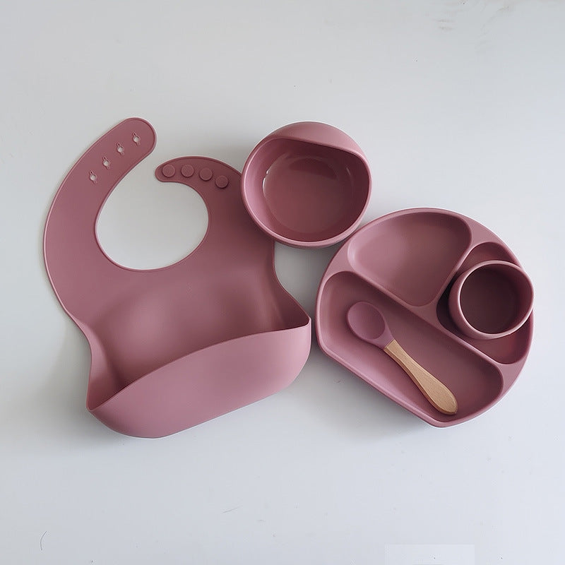 Baby Silicone Feeding Set – Bowl, Spoon & Fork (BPA-Free)